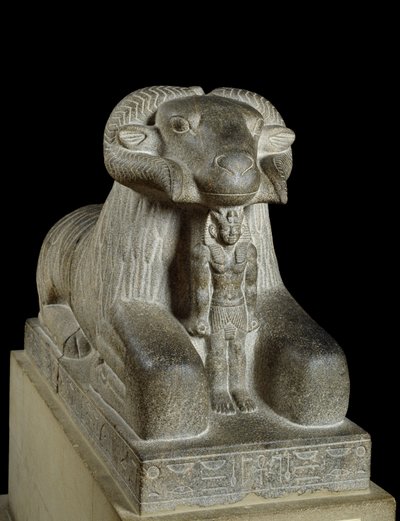 Statue of the Ram of Amun by Late Period Egyptian